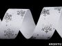Ribbon with Snow Flakes, width 25 mm (3 meters/roll)Code: 430459 - 2