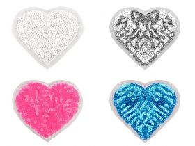 Adhesive, Thermoadhesive and Decorative Emblems - Iron-On Patch with Sequins (10 pcs/pack)Code: 390997