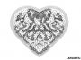 Embleme Termoadezive cu Paiete, Inima (10 bucati/pachet) Cod: 390997 - 4