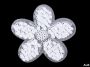 Embleme Termoadezive cu Paiete, Floare (10 bucati/pachet) Cod: 400014 - 2