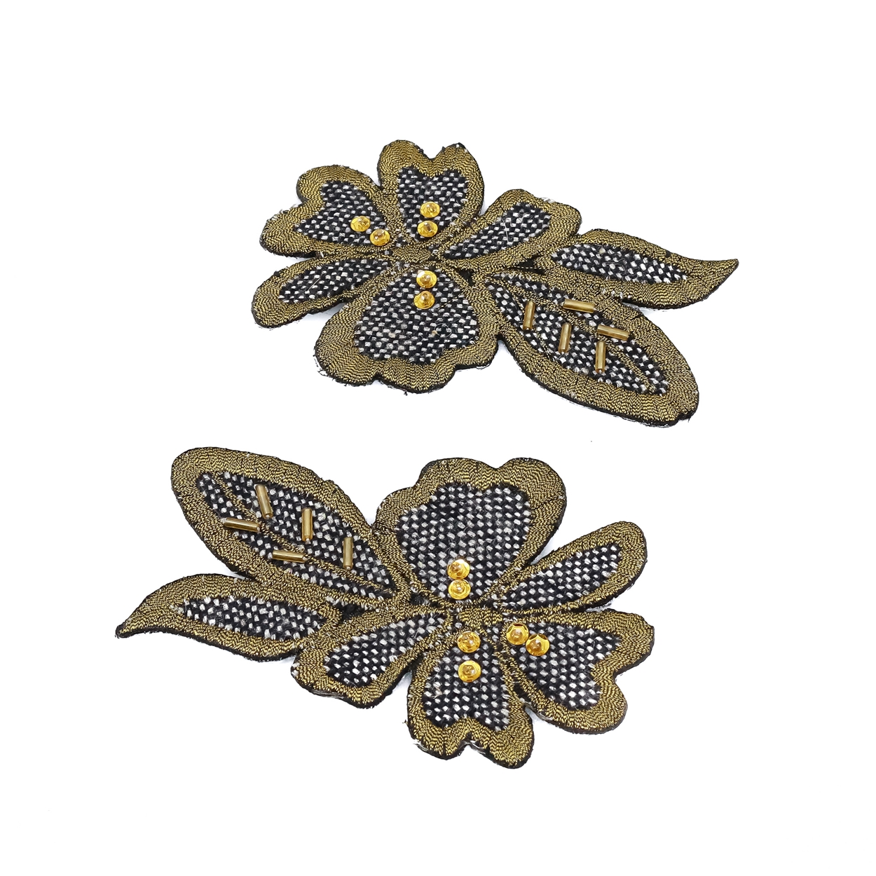 Iron-On Patch, Flower, 10.5 x 6.5 cm (10 pcs/pack) Code: F11182