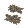 Iron-On Patch, Flower, 10.5 x 6.5 cm (10 pcs/pack) Code: F11182 - 1