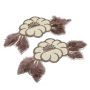 Iron-On Patch, Flower, 20.5 x 10 cm (10 pcs/pack) Code: F11179 - 1
