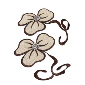 Adhesive, Thermoadhesive and Decorative Emblems - Iron-On Patch, Flower, 18.5 x 14 cm (5 pair/pack) Code: F11161