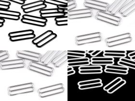 Bra Clasps, Sliders and Hooks - Bra Adjustment Slider, width 25 mm (20 pcs/pack) Code: 750220