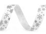 Cotton Ribbon with Snow Flakes, width 15 mm (13.5 meters/roll)Code: 430565 - 2