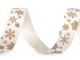 Cotton Ribbon with Snow Flakes, width 15 mm (13.5 meters/roll)Code: 430565 - 3