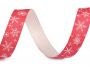 Cotton Ribbon with Snow Flakes, width 15 mm (13.5 meters/roll)Code: 430565 - 4