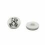 Plastic Buttons, 12 mm (100 pcs/pack)Code:  E1000-1 - 2