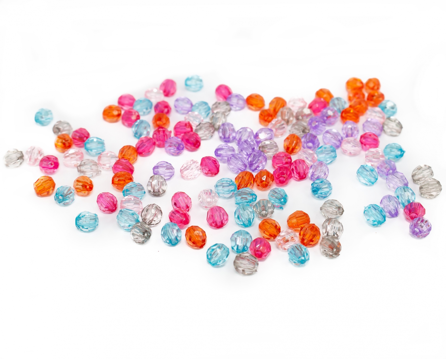 Multicoloured Beads, diameter 6 mm (500 gr/bag)Code: R15053