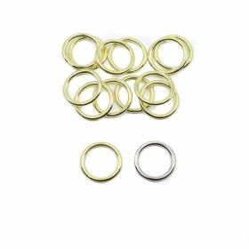 Bra Clasps, Sliders and Hooks - Metal Bra Rings, interior diameter 10 mm (100 pcs/bag)Cod: MH10