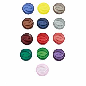 Buttons with Beads (10 pcs/pack) - Plastic Buttons 0311-1349, Size 24 (100 pcs/pack)Code: 0311-1349/24