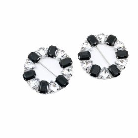 Plastic and Metal Buckles  - Metal Buckles with Rhinestones (6 pcs/pack)Code: N14566