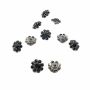 Shank Buttons with Rhinestones and Beads, 1.9 cm (10 pcs/pack) Code: BT1385 - 1