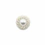 Shank Buttons with Pearls, 2.3 cm (10 pcs/pack) Code: BT1486 - 2