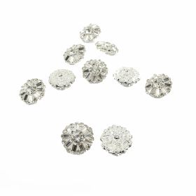 Rhinestones and Perls Buttons - Shank Buttons with Rhinestones, 2.3 cm (10 pcs/pack) Code: BT1410