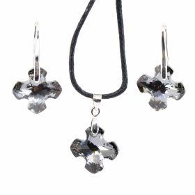 Set Pandantiv + Cercei cu Cristale Swarovski (1 set)Cod: Set 1.19 - Set Pandantiv + Cercei cu Cristale Swarovski (1 set)Cod: Set 1.19