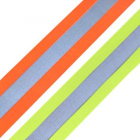 Bias Cord / Vipusca  Reflectorizanta (72 yards/rola)  - Elastic cu Banda Reflectorizanta, 40 mm (10 metri/rola)