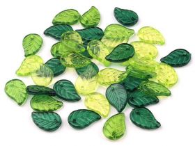 Best Deals - Plastic Beads, Leaf, 9x14 mm (50 grams/bag)Code: 230486