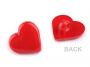 Plastic Buttons, Heart, 15 mm (100 pcs/pack)Code: 120362 - 4