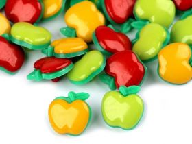  - Plastic Buttons, Apple, 18 mm (50 pcs/pack)Code: 120605