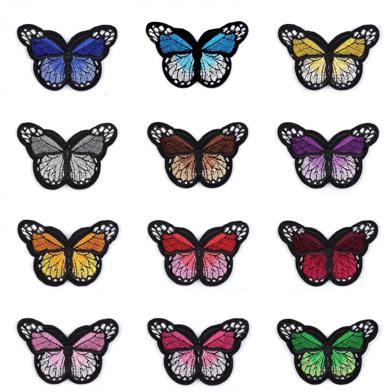 Iron-On Patch, Butterfly (10 pcs/pack)Code: 390562