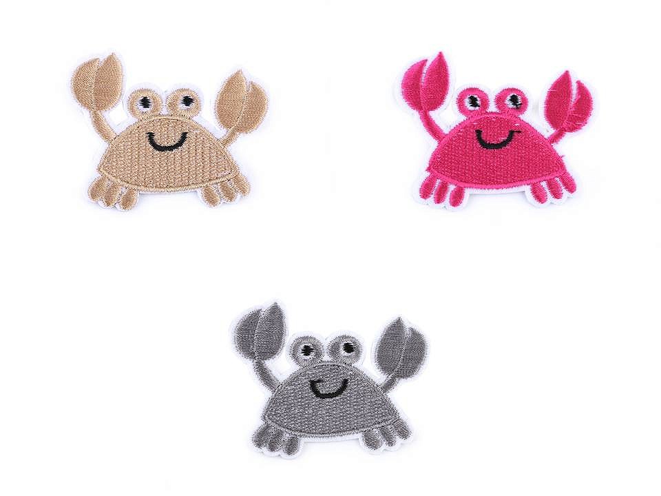 Iron-On Patch, Crab(10 pcs/pack)Code: 400042