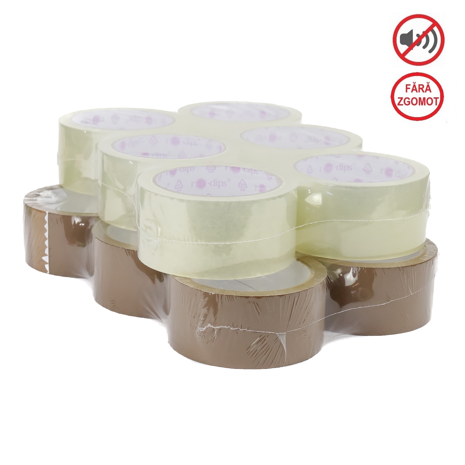 No Noise Scotch Tape (66 meters/roll)  - 6 rolls/pack