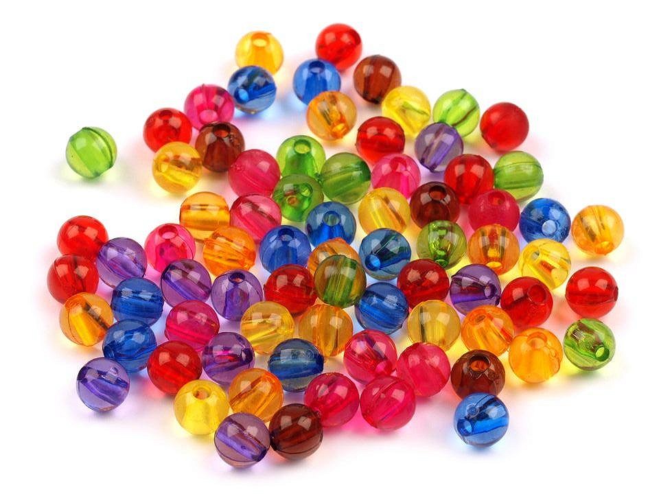 Transparent Round Beads, 6 mm (150 pcs/bag)Code: 200465
