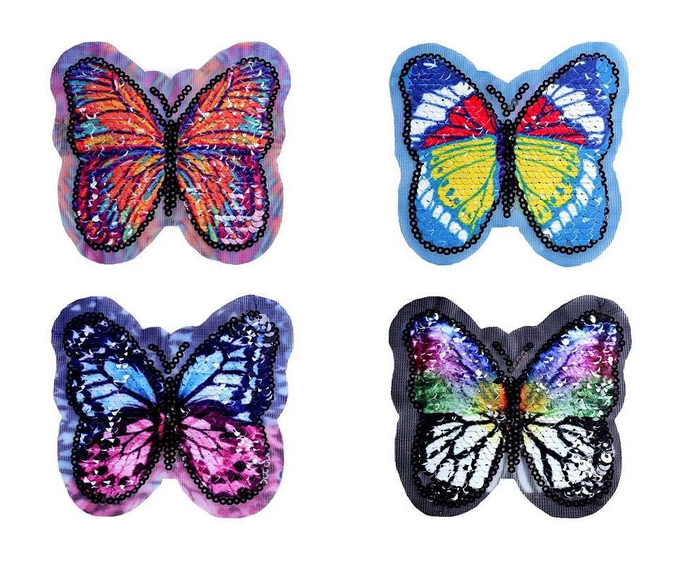 sequins Butterfly Sew-On (10 pcs/pack)Code: 400121