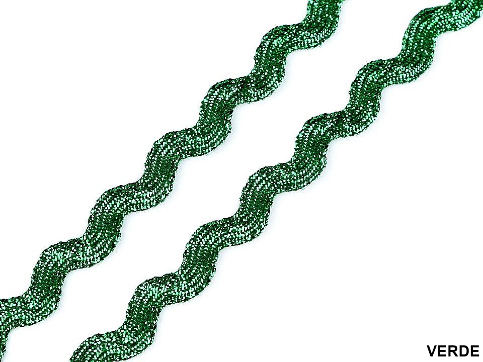 Pasmanterie Zig-Zag cu Lurex, 5 mm  (13,5 m/rola)Cod: 520209 - 5