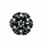 Shank Buttons with Rhinestones and Beads, 4 cm (10 pcs/pack) Code: BT1514 - 2