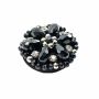 Shank Buttons with Rhinestones and Beads, 4 cm (10 pcs/pack) Code: BT1514 - 3