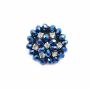 Shank Buttons with Rhinestones and Beads, 3 cm (10 pcs/pack) Code: BT1510 - 2