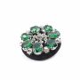 Shank Buttons with Rhinestones, 3.5 cm (10 pcs/pack) Code: BT1509 - 3