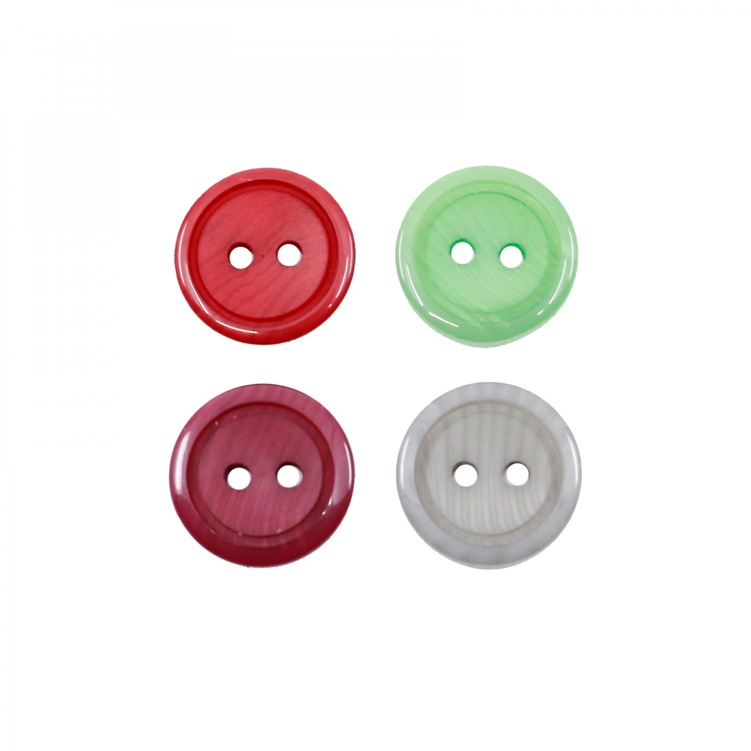 2 Holes Buttons, size 15 mm (100 pcs/pack) Code: 0313-1284/24