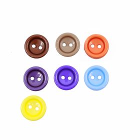 Plastic Buttons - 2 Holes Buttons, size 15 mm (100 pcs/pack) Code: 0312-0497/24