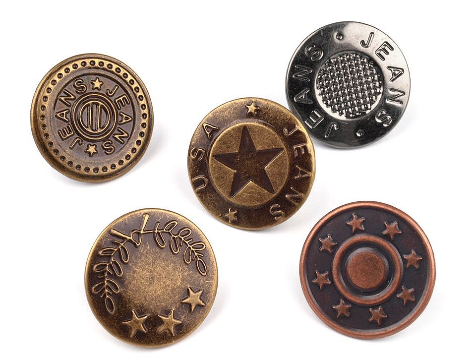 Jeans Buttons, 19.9 mm (10 sets/pack)Code: 120296