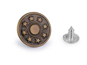 Snaps, Moulds, Hand Press and Accessories - Jeans Buttons, 17 mm (20 sets/pack)Code: 110992