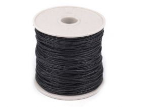 Polyester, Cotton Cord - Cotton Waxed Cord, 1mm  (1 roll) Code: 310030