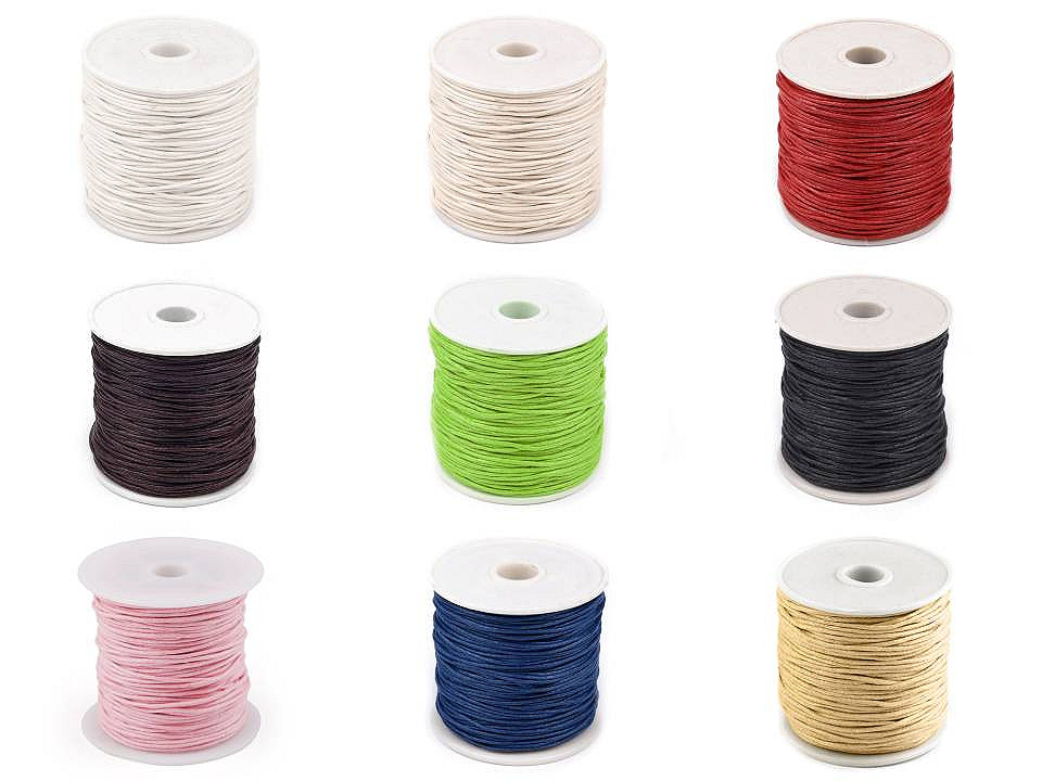 Snur din Bumbac Cerat, 1 mm (1 rola) Cod: 310030