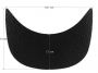 Plastic Visor Sheet, 7.5 x 13.5x 19 cm, Black (10 pcs/pack) Code: 880019 - 5