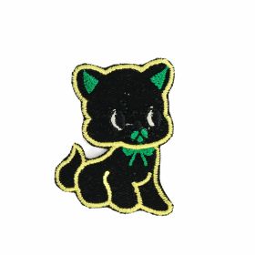 Decorare - Embleme Termoadezive, Pisica Gri Neagra (10 buc/pachet) Cod: RM1505