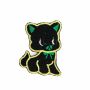 Embleme Termoadezive, Pisica Gri Neagra (10 buc/pachet) Cod: RM1505 - 1