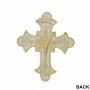  Iron-On Patch Black and Gold Cross, 12.7x10.5 cm (10 pcs/pack) Code: AN788 - 2