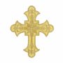 Embleme Termoadezive Cruce, Auriu, 12.7x10.5 cm (10 buc/pachet) Cod: AN797 - 1