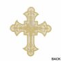  Iron-On Patch Gold Cross, 12.7x10.5 cm (10 pcs/pack) Code: AN797 - 2