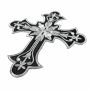  Iron-On Patch Black and Silver Cross, 20x16.5 cm (10 pcs/pack) Code: AN792 - 3