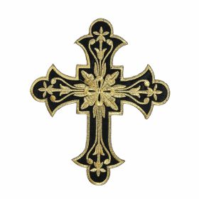 Wooden Decorative Bee with Adhesive (20 pcs/pack) Code: 880377 -  Iron-On Patch Black and Gold Cross, 20x16.5 cm (10 pcs/pack) Code: AN789