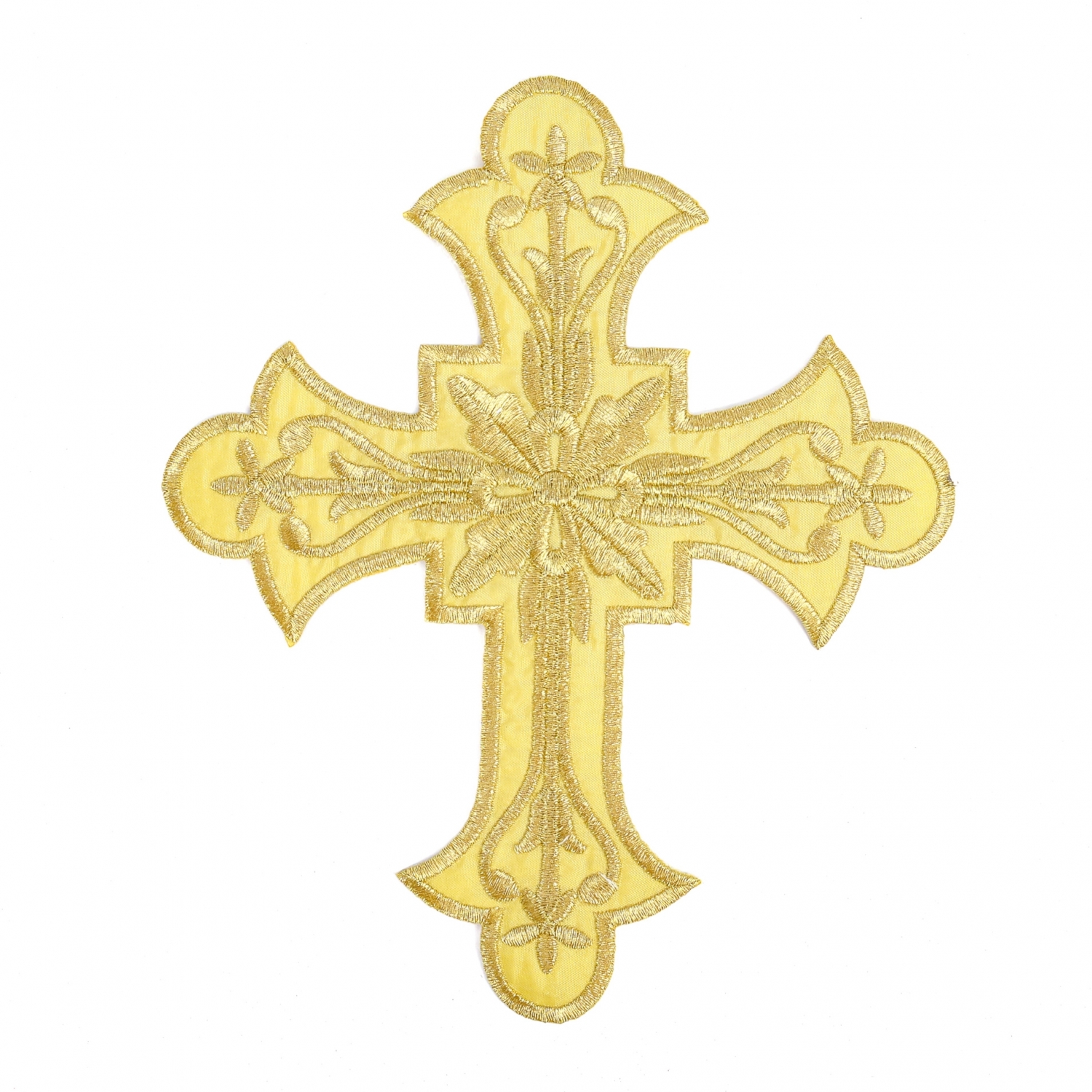  Iron-On Patch Gold Cross, 20x16.5 cm (10 pcs/pack) Code: AN798